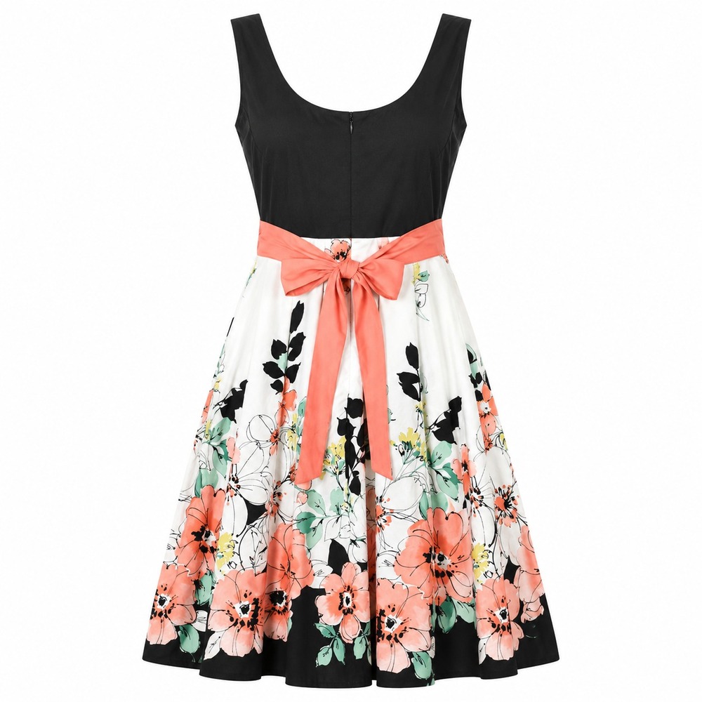 Romantic Fairycore Floral Fit & Flare Babydoll Dress Women Size 12 Cottagecore